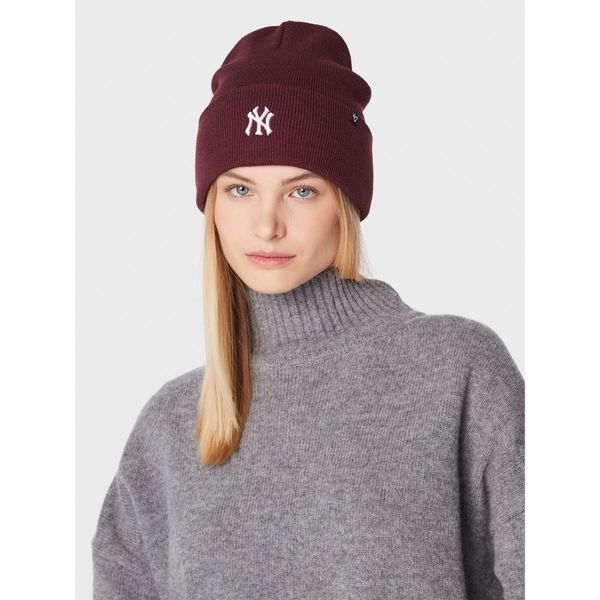 47 Brand Kapa 47 Brand Mbl New York Yankees Base Runner '47 Cuff Knit B-BRNCK17ACE-KM Dark Maroon