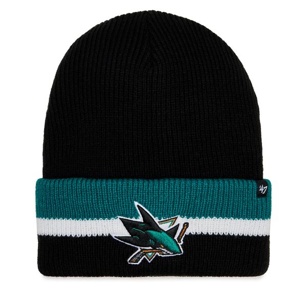 47 Brand Kapa 47 Brand NHL San Jose Sharks Split Cuff 47 H-SPLCC22ACE-BK Black