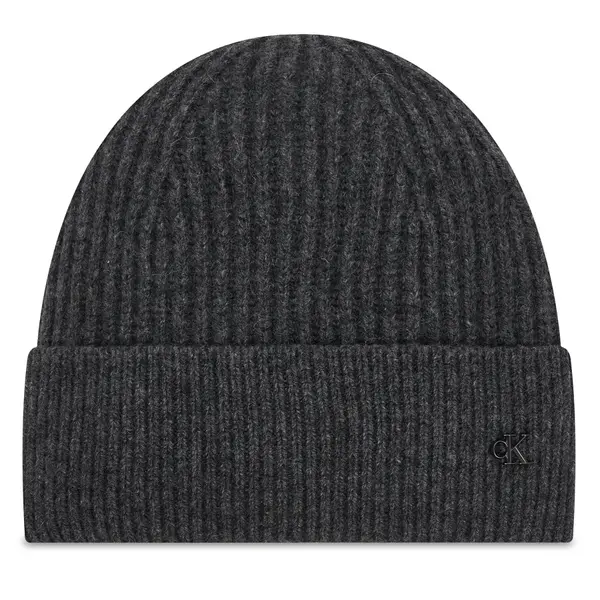 Calvin Klein Kapa Calvin Klein Ck Metal Wool Beanie LV04D8032G Siva