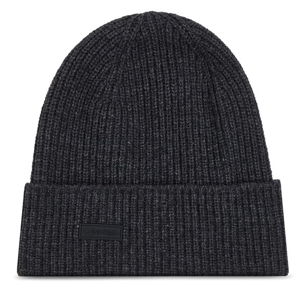 Calvin Klein Kapa Calvin Klein Daddy Wool Beanie K50K510984 Dark Gray BAX