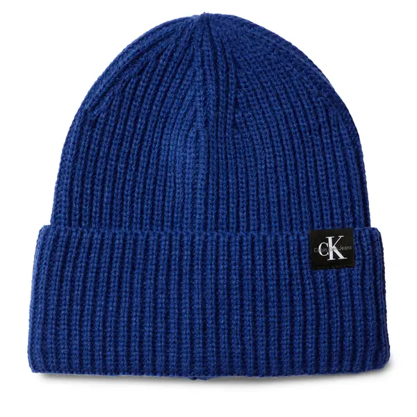 Calvin Klein Jeans Kapa Calvin Klein Jeans Monogram Rib Beanie IU0IU00440 Plava
