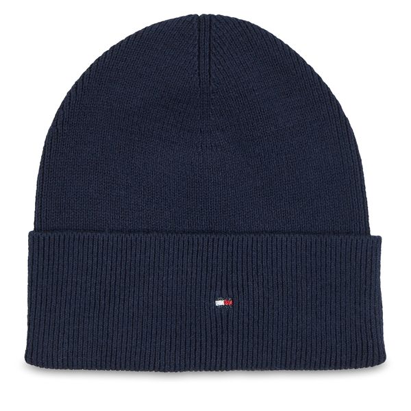 Tommy Hilfiger Kapa Tommy Hilfiger Essential Flag Beanie AW0AW15309 Space Blue DW6