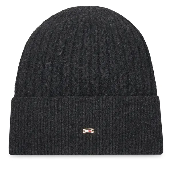 Tommy Hilfiger Kapa Tommy Hilfiger Th Cable Enamel Flag AW0AW17776 Crna