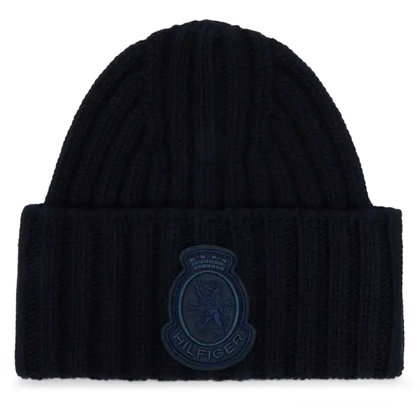 Tommy Hilfiger Kapa Tommy Hilfiger Th Crest Fluffy AW0AW18210 Tamnoplava