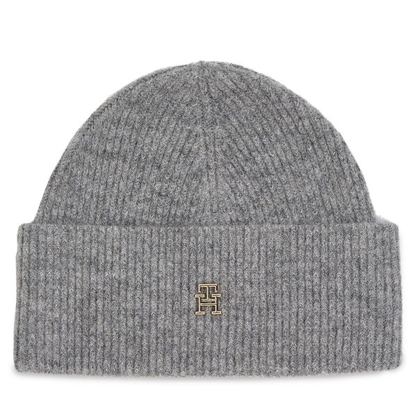 Tommy Hilfiger Kapa Tommy Hilfiger Th Evening Beanie AW0AW15319 Medium Grey Heather P4A