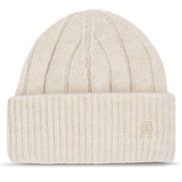 Tommy Hilfiger Kapa Tommy Hilfiger Th Timeless Beanie AW0AW15307 Cashmere Creme ABH