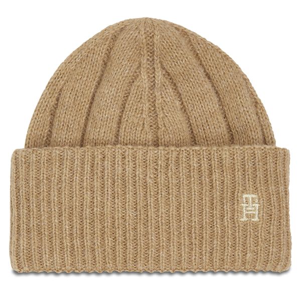Tommy Hilfiger Kapa Tommy Hilfiger Th Timeless Beanie AW0AW15307 Classic Khaki RBL