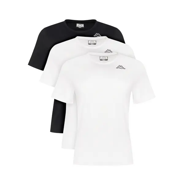Kappa Kappa Set t-shirt majica﻿ Logo Sylvie 38277LW Crna Regular Fit