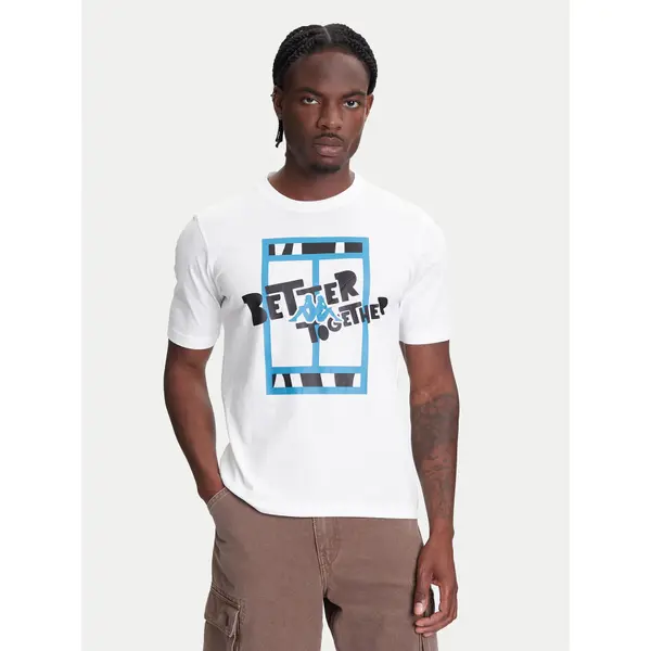 Kappa Kappa T-shirt 351U8JW 001 Bijela Regular Fit