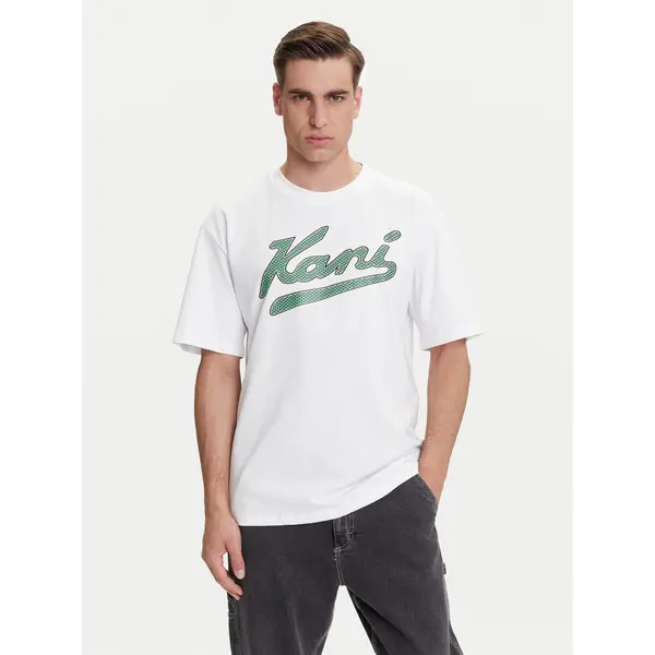 Karl Kani Karl Kani T-shirt Varsity Palm PD00005336 Bijela Relaxed Fit