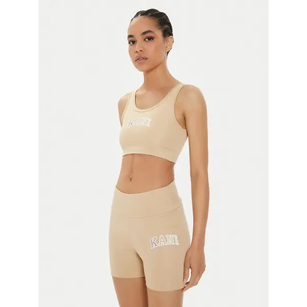 Karl Kani Karl Kani Top grudnjak Small Serif 6131306 Bež Slim Fit