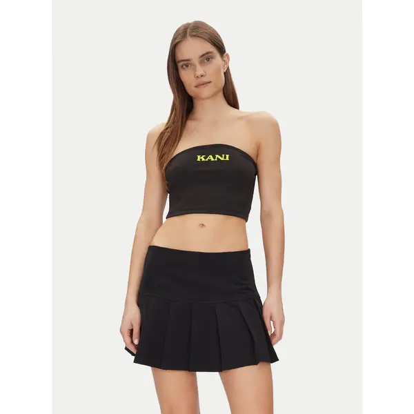 Karl Kani Karl Kani Top Retro Bandeau 61310127 Crna Slim Fit