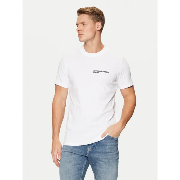 Karl Lagerfeld Jeans Karl Lagerfeld Jeans T-shirt A1M17003 Bijela Slim Fit