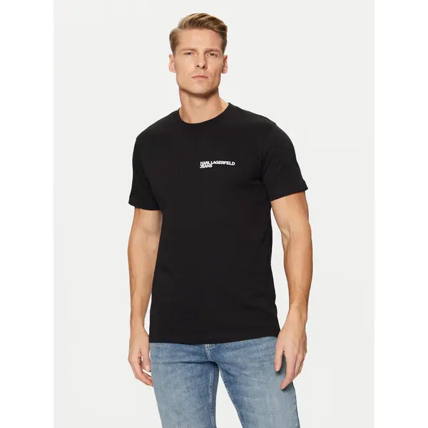 Karl Lagerfeld Jeans Karl Lagerfeld Jeans T-shirt A1M17003 Crna Slim Fit