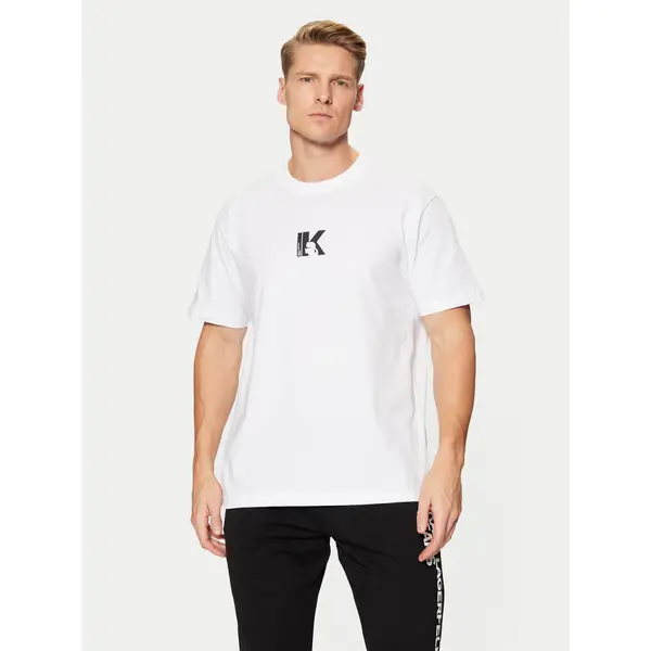 Karl Lagerfeld Jeans Karl Lagerfeld Jeans T-shirt A1M17044 Bijela Regular Fit