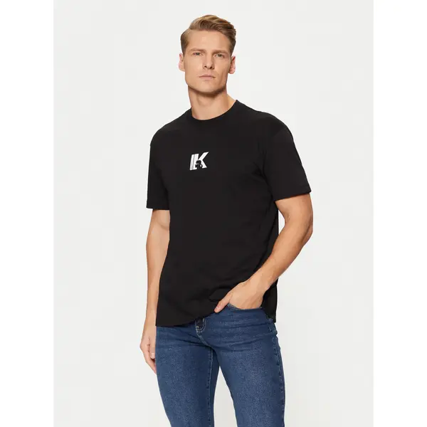 Karl Lagerfeld Jeans Karl Lagerfeld Jeans T-shirt A1M17044 Crna Regular Fit