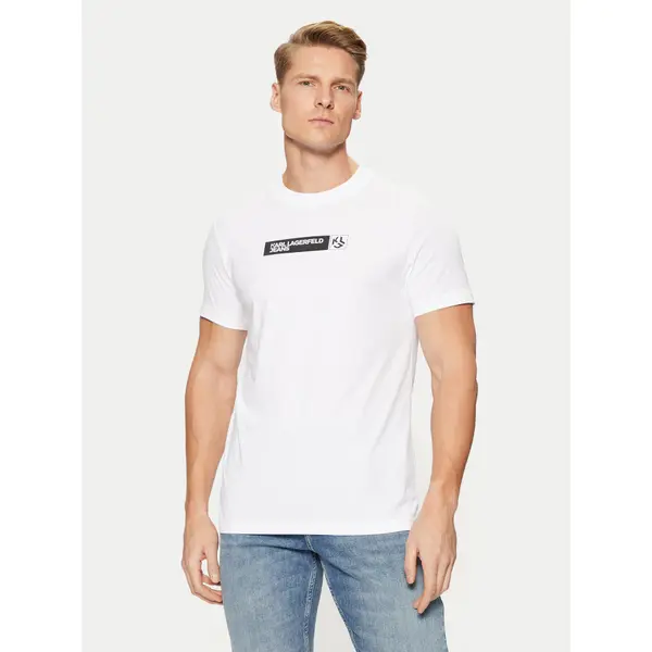 Karl Lagerfeld Jeans Karl Lagerfeld Jeans T-shirt A1M17112 Bijela Slim Fit