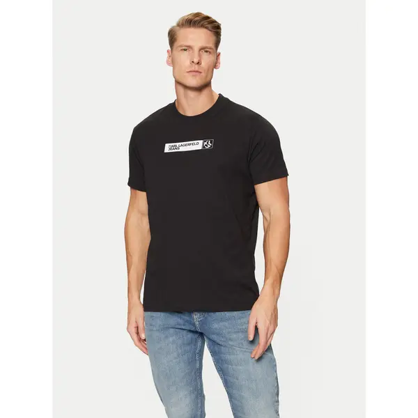Karl Lagerfeld Jeans Karl Lagerfeld Jeans T-shirt A1M17112 Crna Slim Fit