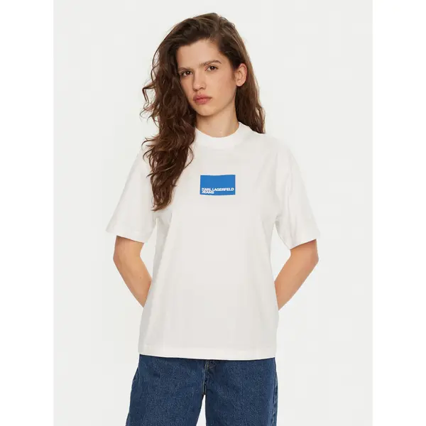 Karl Lagerfeld Jeans Karl Lagerfeld Jeans T-shirt A1W17006 Bijela Regular Fit