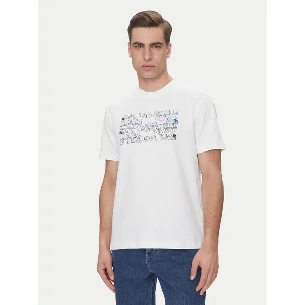 Karl Lagerfeld Jeans Karl Lagerfeld Jeans T-shirt A2M17038 Bijela Regular Fit