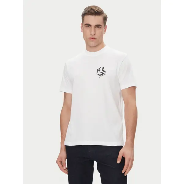 Karl Lagerfeld Jeans Karl Lagerfeld Jeans T-shirt A2M17072 Bijela Regular Fit