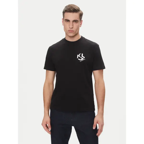 Karl Lagerfeld Jeans Karl Lagerfeld Jeans T-shirt A2M17072 Crna Regular Fit