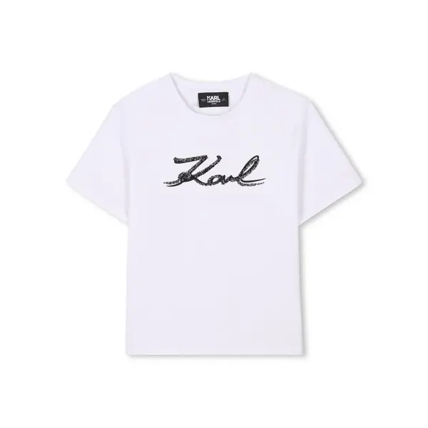 Karl Lagerfeld Kids Karl Lagerfeld Kids T-shirt Z30485 S Bijela Regular Fit