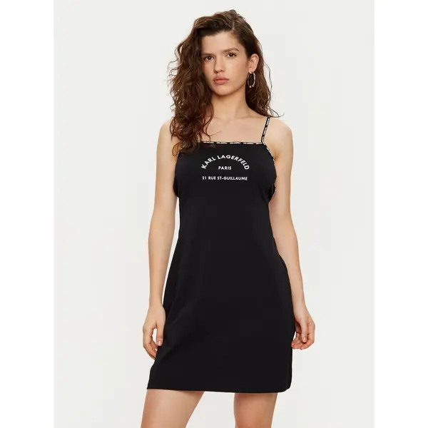 Karl Lagerfeld KARL LAGERFELD Spavaćica A1W46081 Crna Regular Fit