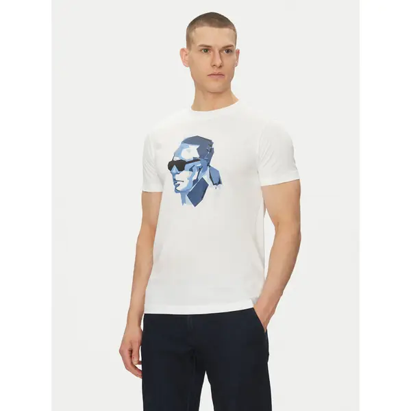 Karl Lagerfeld KARL LAGERFELD T-shirt 755065 552241 Bijela Regular Fit