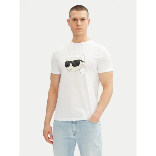 Karl Lagerfeld KARL LAGERFELD T-shirt 755073 552251 Bijela Regular Fit