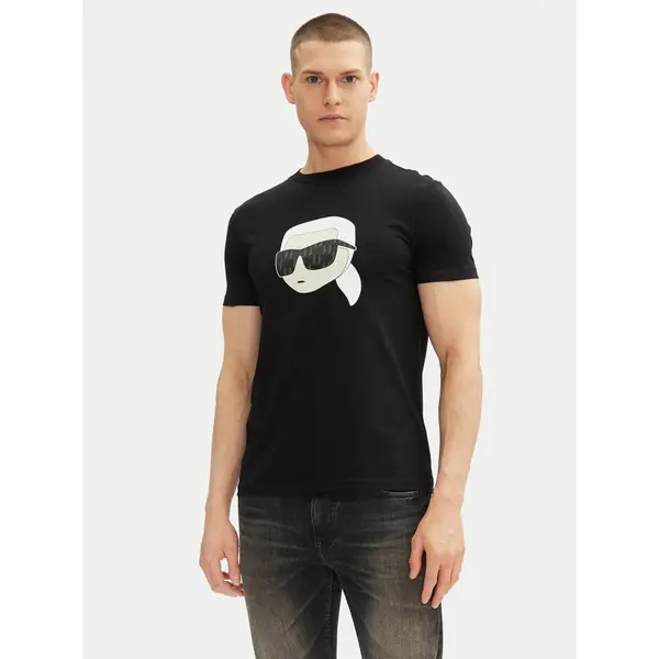 Karl Lagerfeld KARL LAGERFELD T-shirt 755073 552251 Crna Regular Fit