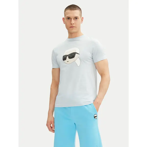 Karl Lagerfeld KARL LAGERFELD T-shirt 755073 552251 Svijetloplava Regular Fit