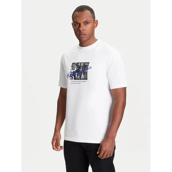 Karl Lagerfeld KARL LAGERFELD T-shirt 755143 553225 Bijela Regular Fit
