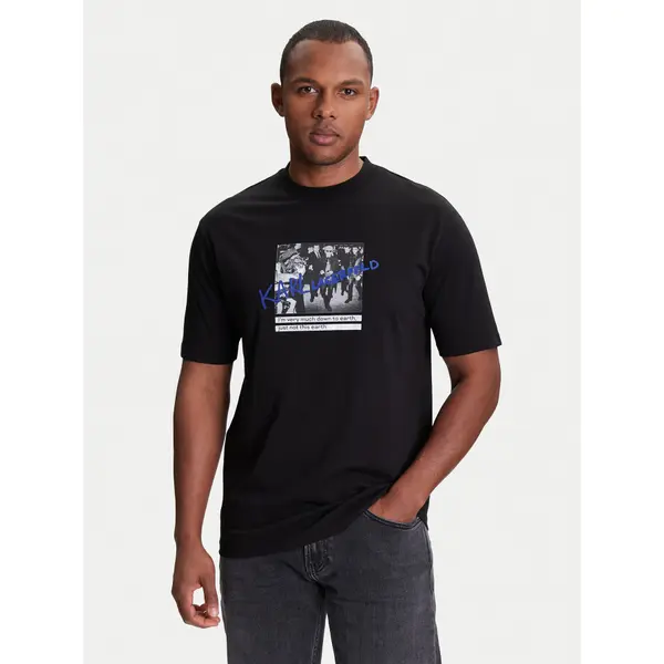 Karl Lagerfeld KARL LAGERFELD T-shirt 755143 553225 Crna Regular Fit