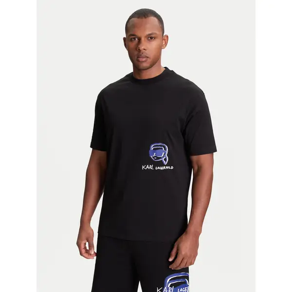 Karl Lagerfeld KARL LAGERFELD T-shirt 755144 553225 Crna Regular Fit