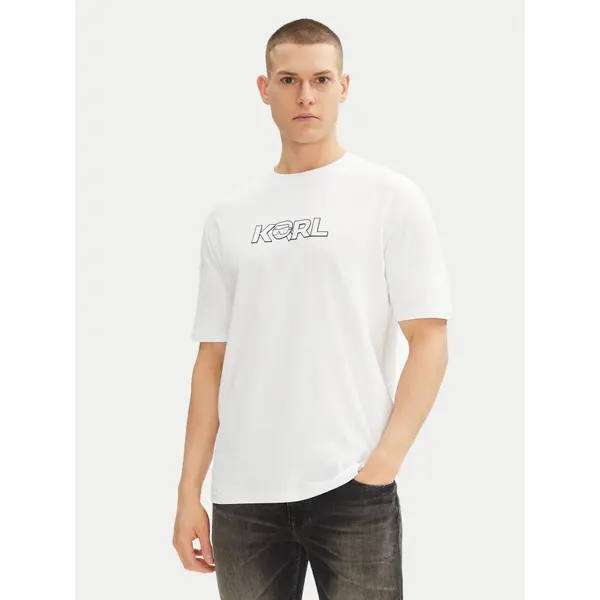 Karl Lagerfeld KARL LAGERFELD T-shirt 755156 552235 Bijela Regular Fit