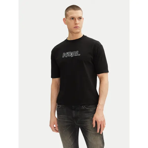 Karl Lagerfeld KARL LAGERFELD T-shirt 755156 552235 Crna Regular Fit