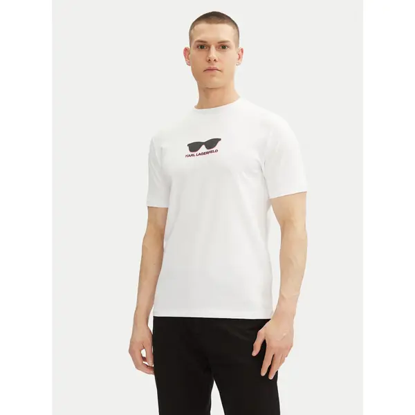 Karl Lagerfeld KARL LAGERFELD T-shirt 755400 552235 Bijela Regular Fit