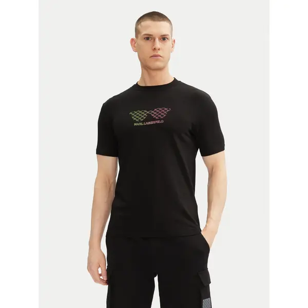 Karl Lagerfeld KARL LAGERFELD T-shirt 755402 552235 Crna Regular Fit