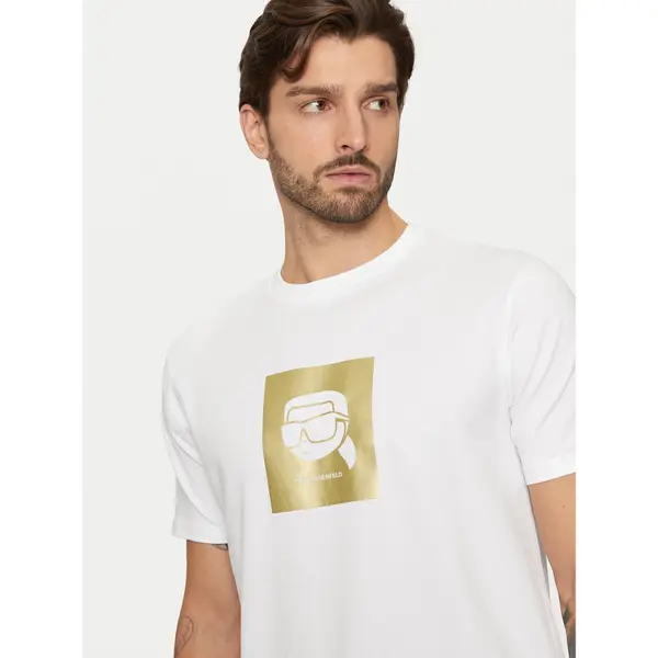 Karl Lagerfeld KARL LAGERFELD T-shirt 755460 551235 Bijela Regular Fit