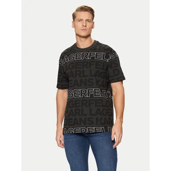 Karl Lagerfeld KARL LAGERFELD T-shirt A1M17114 Crna Regular Fit