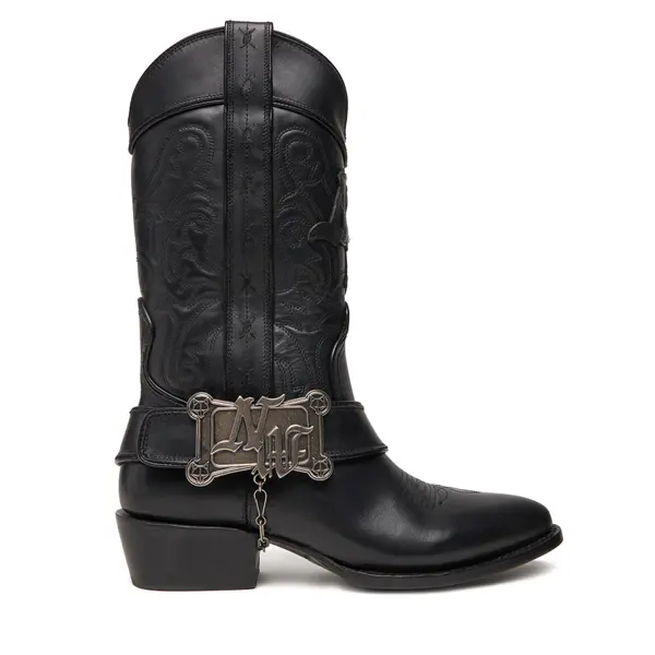 Naked Wolfe Kaubojske čizme Naked Wolfe THE OUTLAW BOOT Crna
