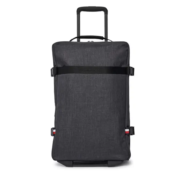 Tommy Hilfiger Kofer za kabinu Tommy Hilfiger Th Nylon Travel Soft AM0AM13554 Siva