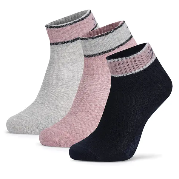 Fila Kratke čarape Fila F8206-AW24 (3-pack) Ružičasta