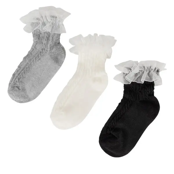 Jenny Kratke čarape JENNY 7KB-004-SS25 (3-pack) Bijela