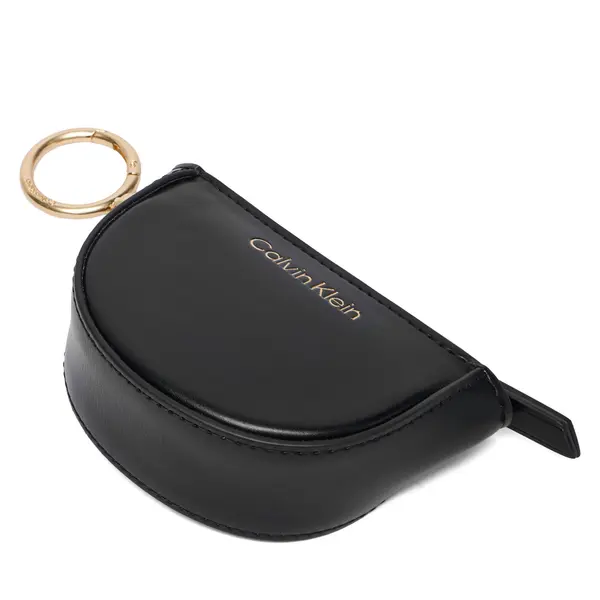 Calvin Klein Kutija za ključeve Calvin Klein Ck Embossed Mini Pouch Bag Charm LV04F1190G Crna