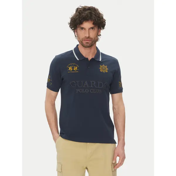 LA MARTINA La Martina Polo Achille MAPG30 PK097 Tamnoplava Regular Fit