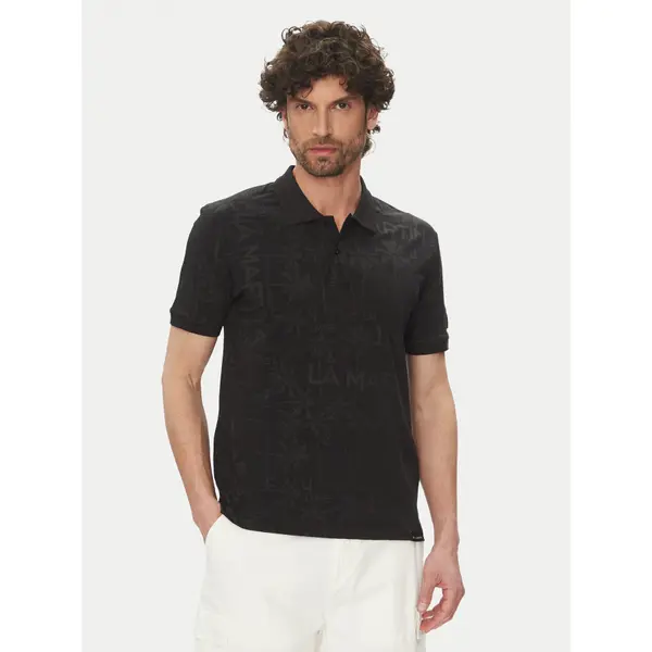 LA MARTINA La Martina Polo Allen MAP010 JS402 Crna Regular Fit