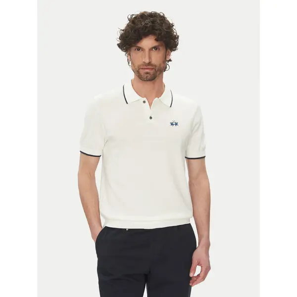 LA MARTINA La Martina Polo Austin MAS001 YC041 Bijela Regular Fit