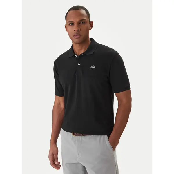 LA MARTINA La Martina Polo BPMP01 PK031 Crna Regular Fit